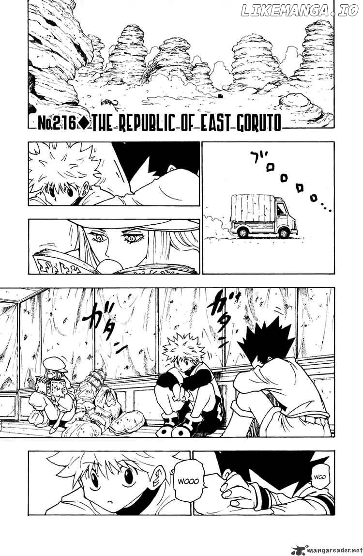 Hunter x Hunter, Chapter 216 image 01